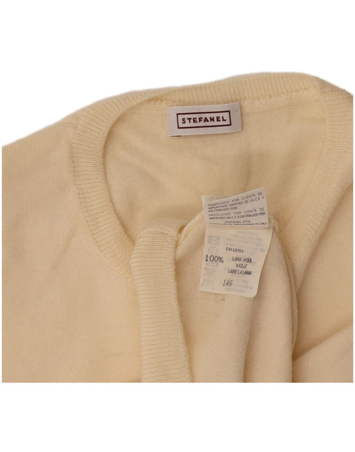 Stefanel Damen Weste Tank Top IT 46 Large Off White Wool