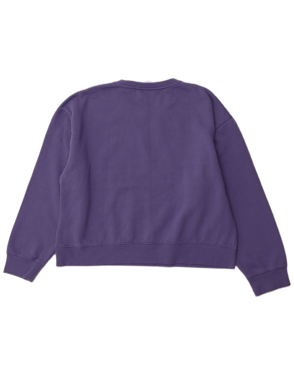 CHAMPION Damen Sweatshirt Pullover UK 20 2XL Lila Baumwolle