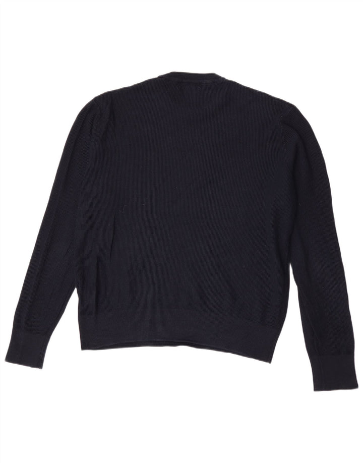 Zara Herren-Pullover mit Rundhalsausschnitt, mittelgroß, Marineblau