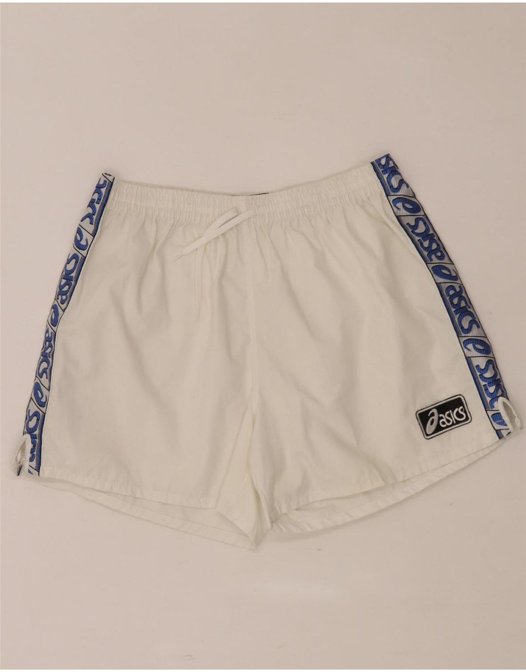 Asics Herren Graphic Sport Shorts Mittelweiß Farbblock