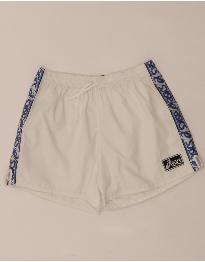 Asics Herren Graphic Sport Shorts Mittelweiß Farbblock