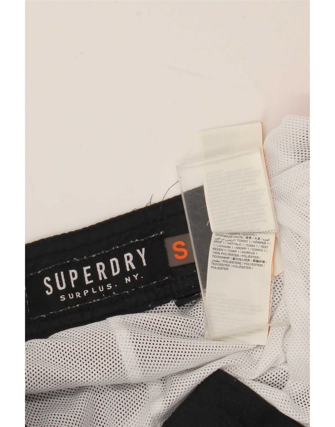 Superdry Herren Graphic Regular Badeshorts, Größe S, Blau, Polyester