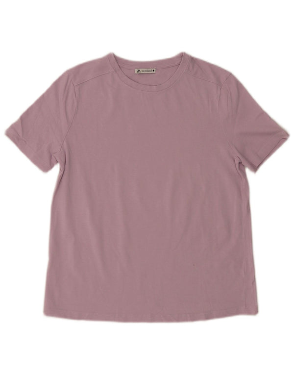 Zara Damen T-Shirt Top UK 10 Small Lila
