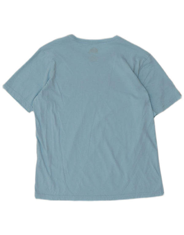 Quiksilver Womens Regular Fit Graphic T-Shirt Top UK 14 Mittelblaue Baumwolle