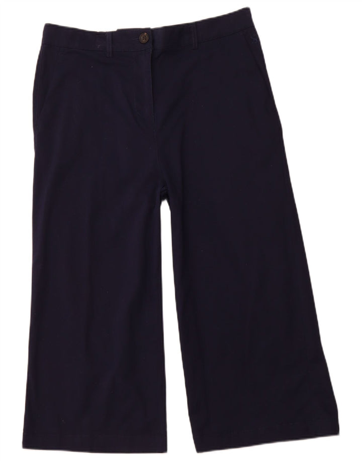 JOULES Capri-Hose für Damen mit hoher Taille, UK 14, Größe L W32 L21, Marineblau