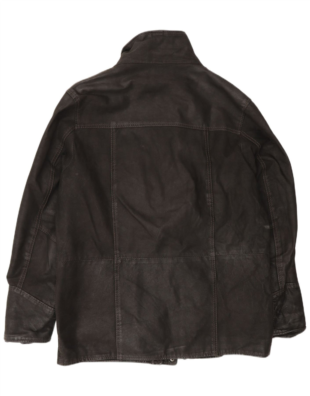 Vintage Herren Lederjacke IT 52 XL Schwarz
