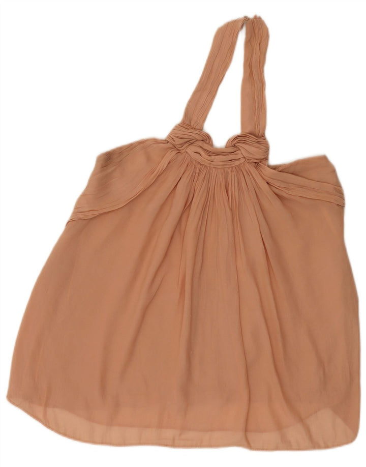Zara Damen Neckholder-Top UK 12 Mittelrosa