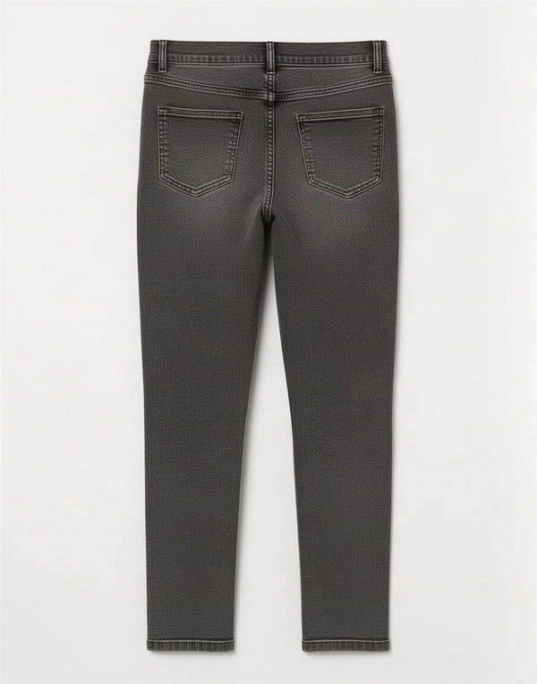 Marks & Spencer Damen Crop Skinny Jeans UK 14 Large W32 L25 Graue Baumwolle