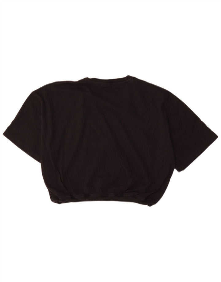 CHAMPION T-Shirt-Top für Mädchen, 13–14 Jahre, XL, schwarze Baumwolle