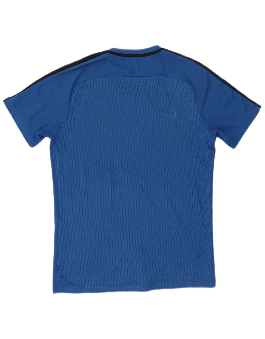 Nike Herren Dri Fit T-Shirt-Oberteil Mittelblaues Colourblock-Polyester