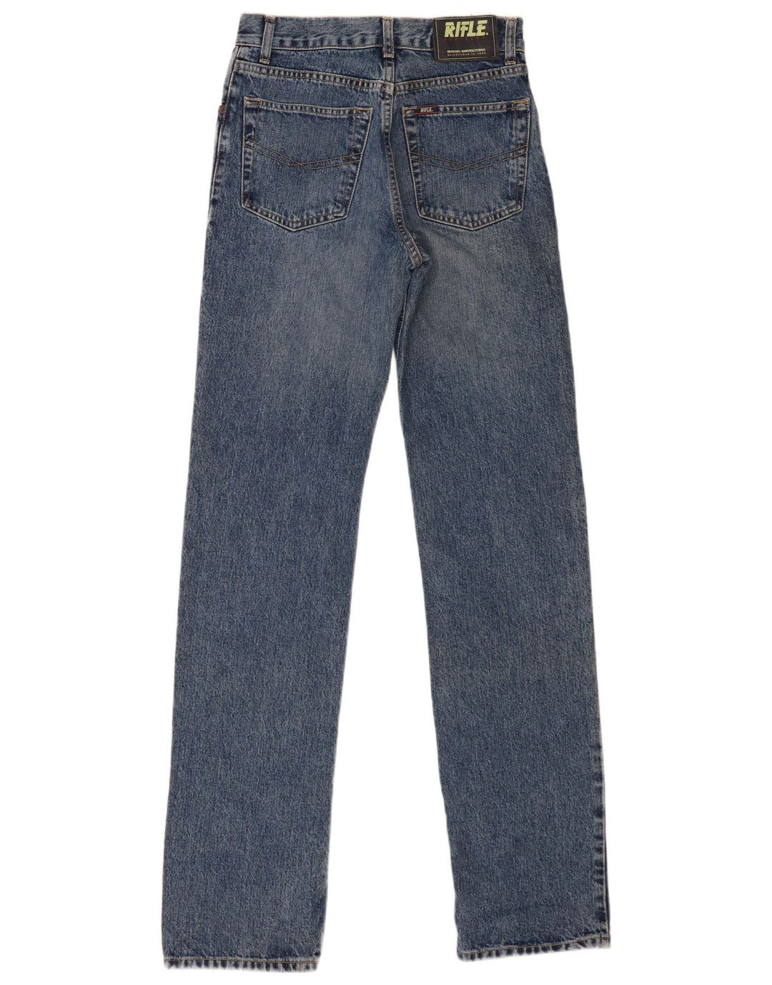 Rifle Damen Straight Jeans W29 L34 Blaue Baumwolle