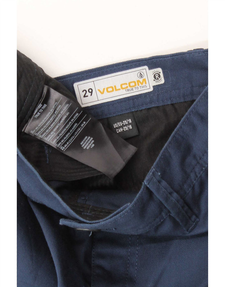 Volcom Herren Chinoshorts W29 Small Marineblau Polyester
