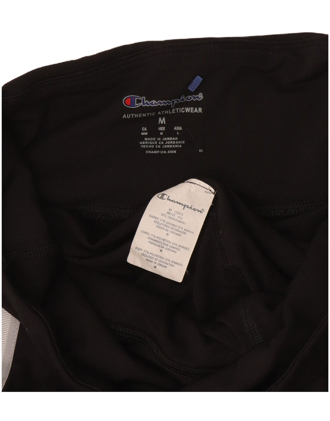 CHAMPION Damen Leggings UK 12 Medium Schwarz Polyester