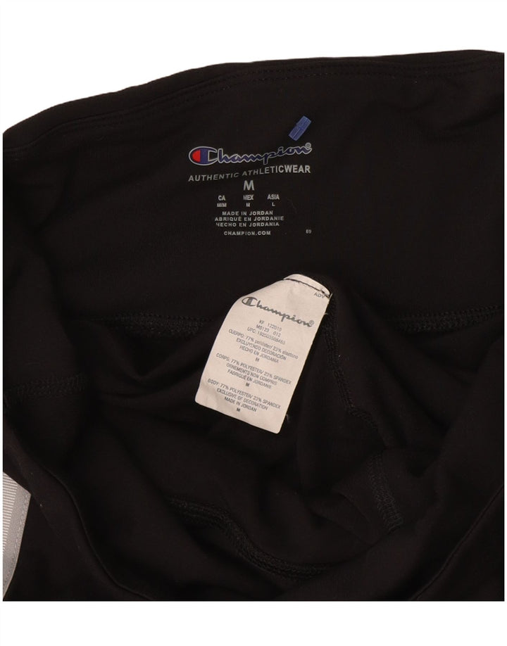CHAMPION Damen Leggings UK 12 Medium Schwarz Polyester