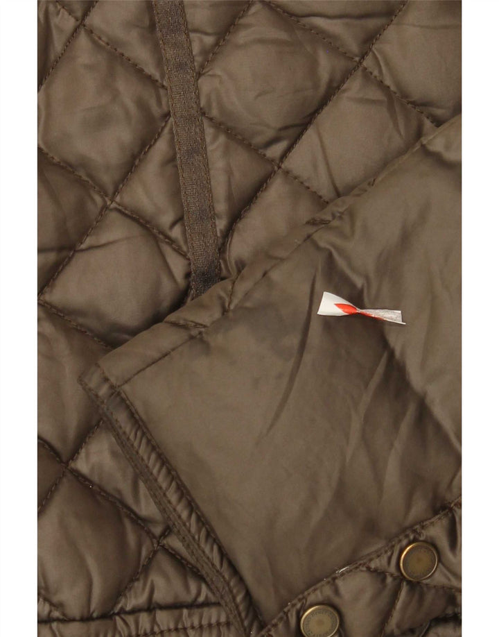 Henry Cottons Damen Wattierte Jacke IT 42 Medium Khaki Polyester