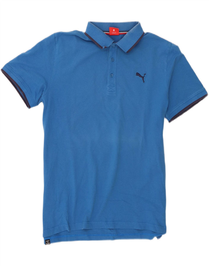 Puma Herren Poloshirt Große blaue Baumwolle
