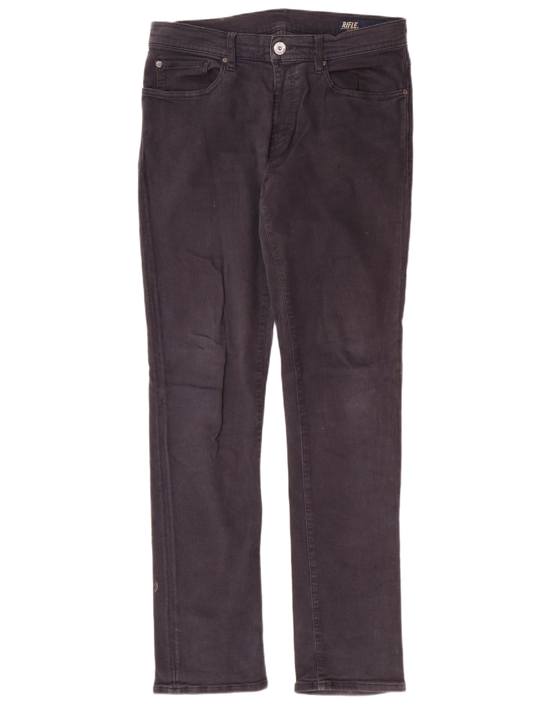 RIFLE Herren Slim Jeans W34 L34 Graue Baumwolle