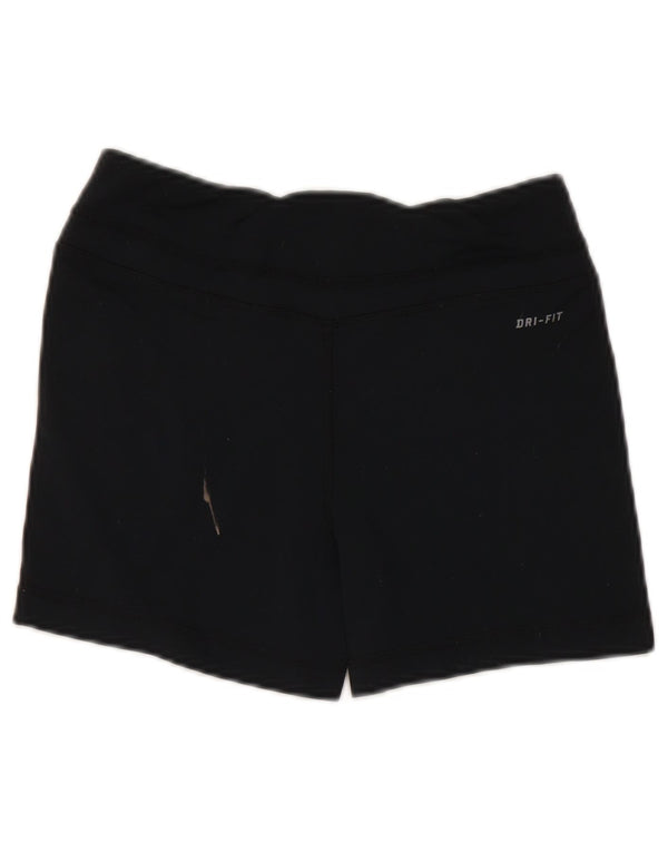 Nike Damen Dri Fit Sport Shorts UK 6 XS Schwarz Nylon
