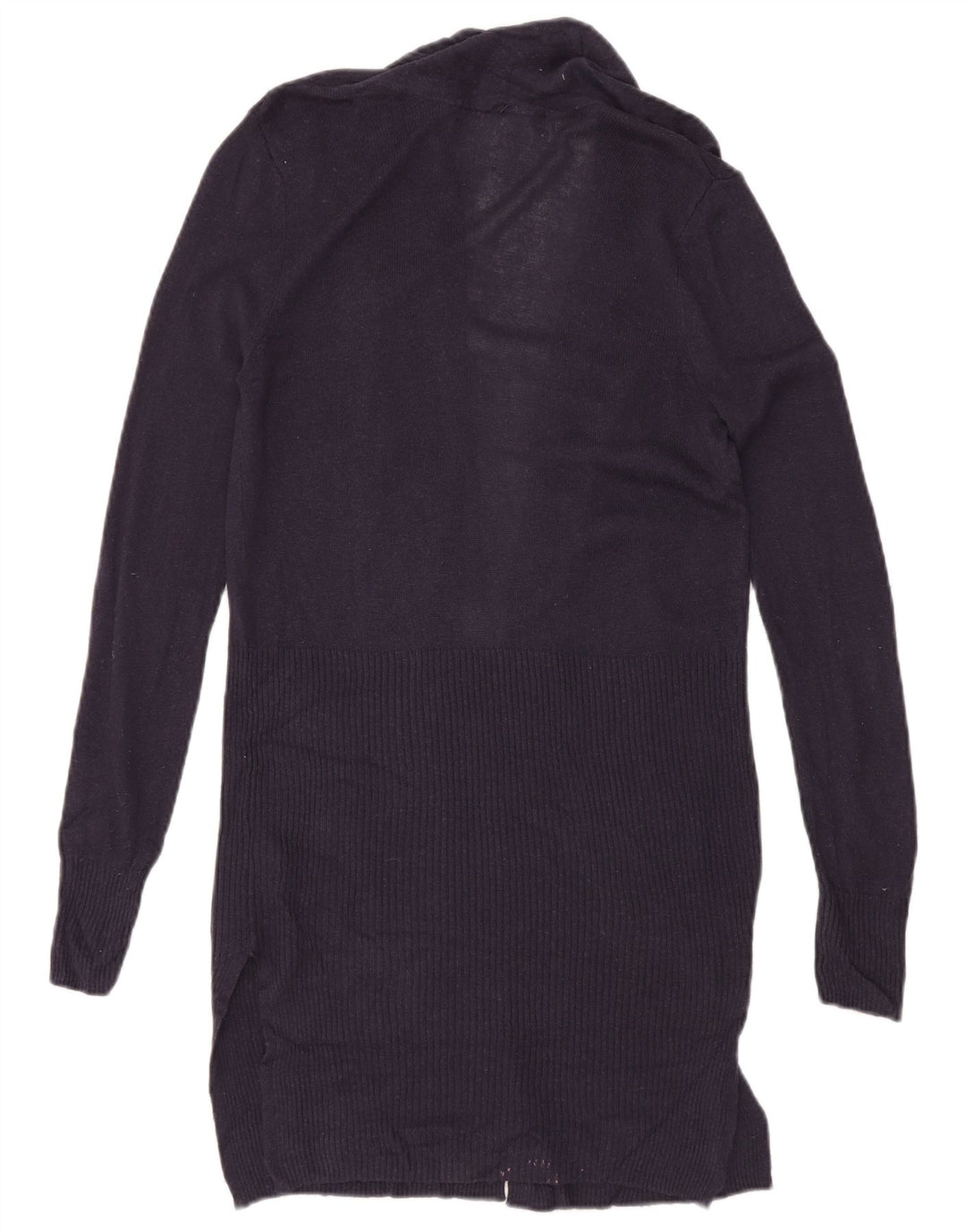 MARKS & SPENCER Damen Longline-Cardigan-Pullover UK 10 Small Marineblau
