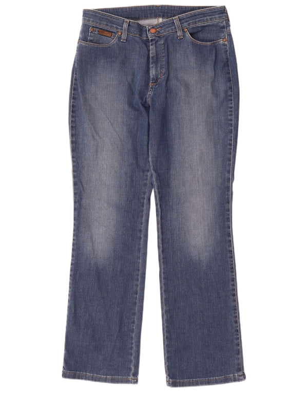 Wrangler Damen Curvy Bootcut Jeans W32 L30 Blaue Baumwolle