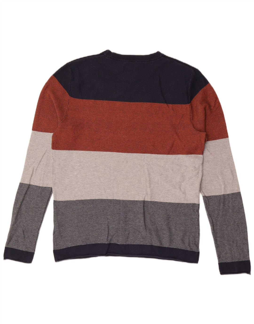 Jack & Jones Herren-Oberteil, langärmelig, mittelgroß, mehrfarbig, gestreift, Baumwolle