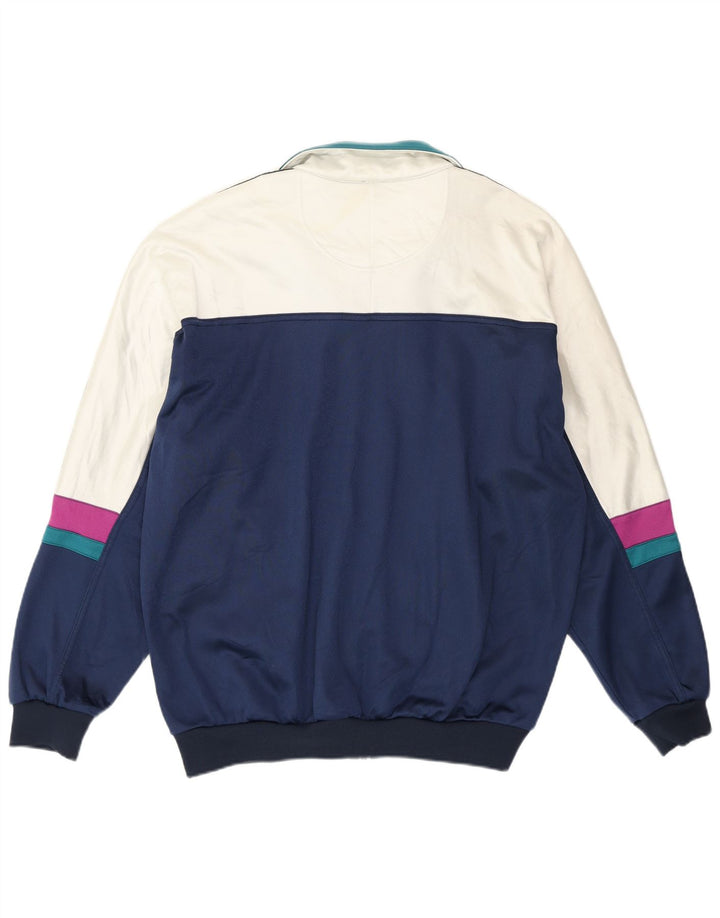 ASICS Herren-Trainingsanzugoberteil mit Grafik, IT 54 XL, Marineblau, Farbblock