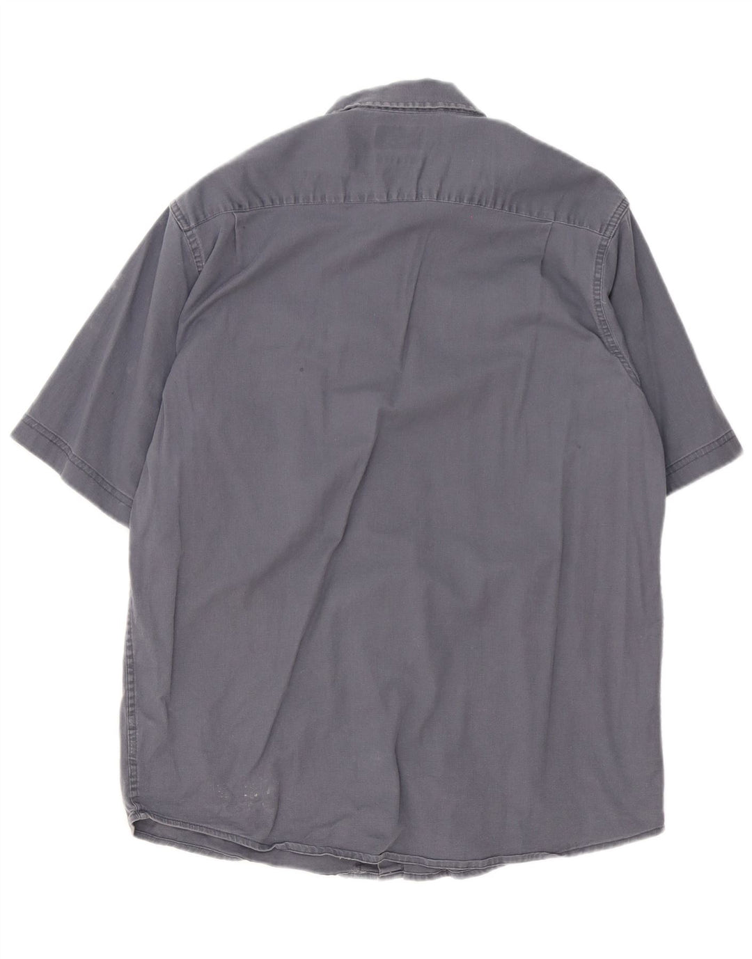 Wrangler Herren-Kurzarmhemd aus Baumwolle in mittlerem Marineblau