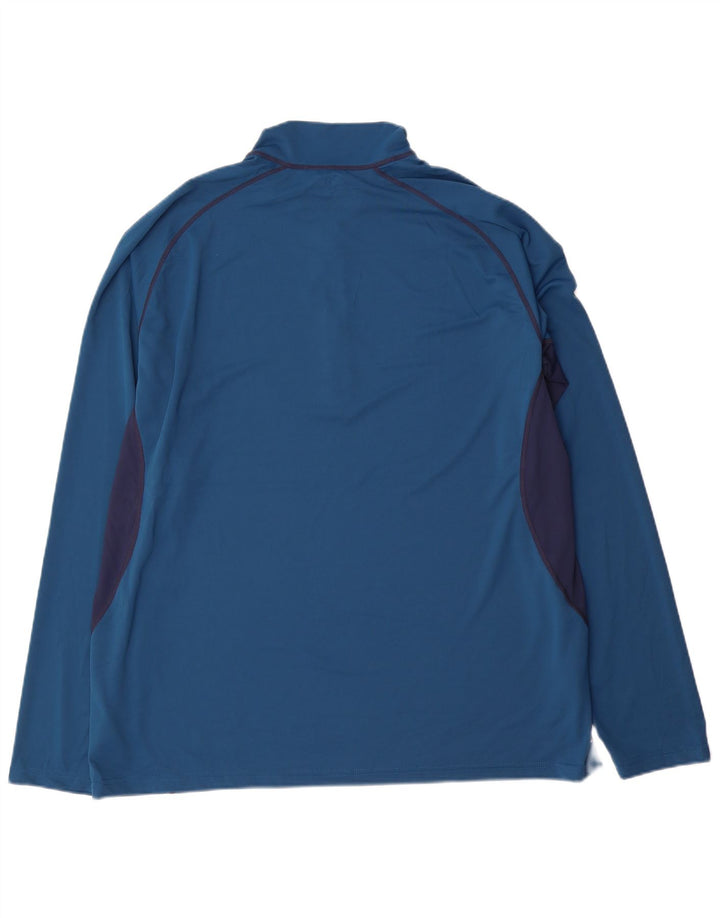 Berghaus Herren-Pullover-Trainingsanzugoberteil mit Reißverschluss, 2XL, Blau, Farbblock