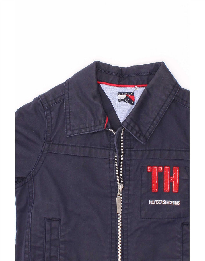Tommy Hilfiger Baby-Jungen-Bomberjacke mit Grafik, 18–24 Monate, Marineblau