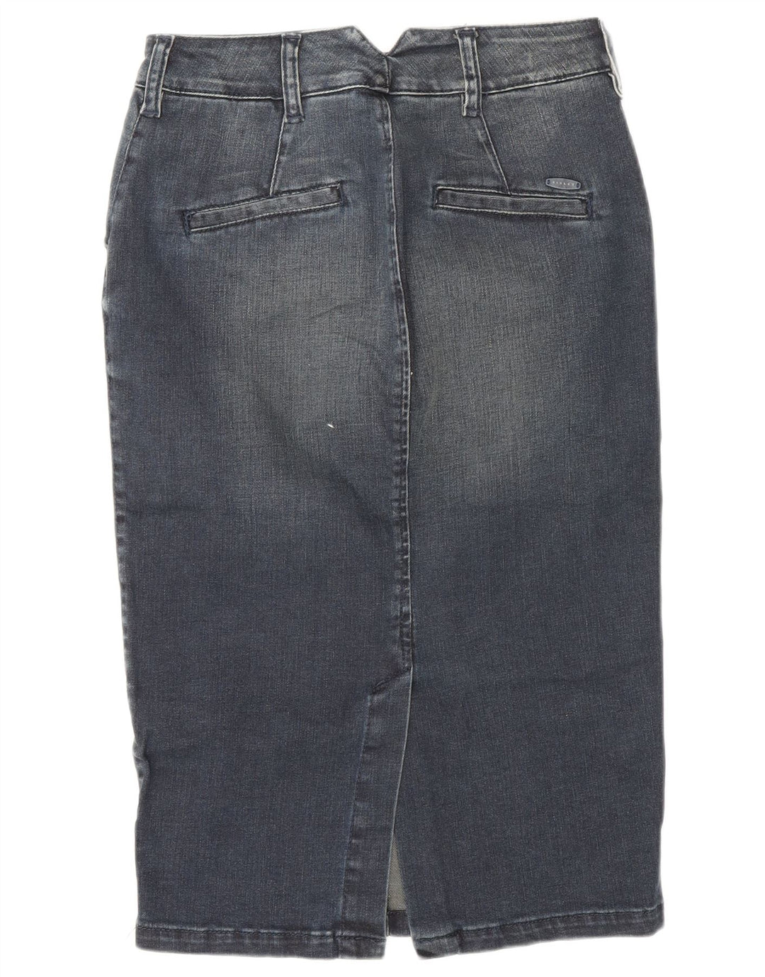 Sisley Damen Jeansrock W26 Small Marineblaue Baumwolle