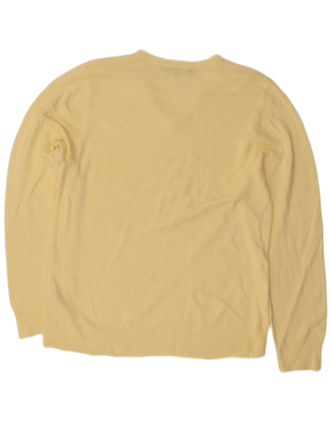 Marks & Spencer Herren-Pullover mit V-Ausschnitt, mittelgelbes Acryl