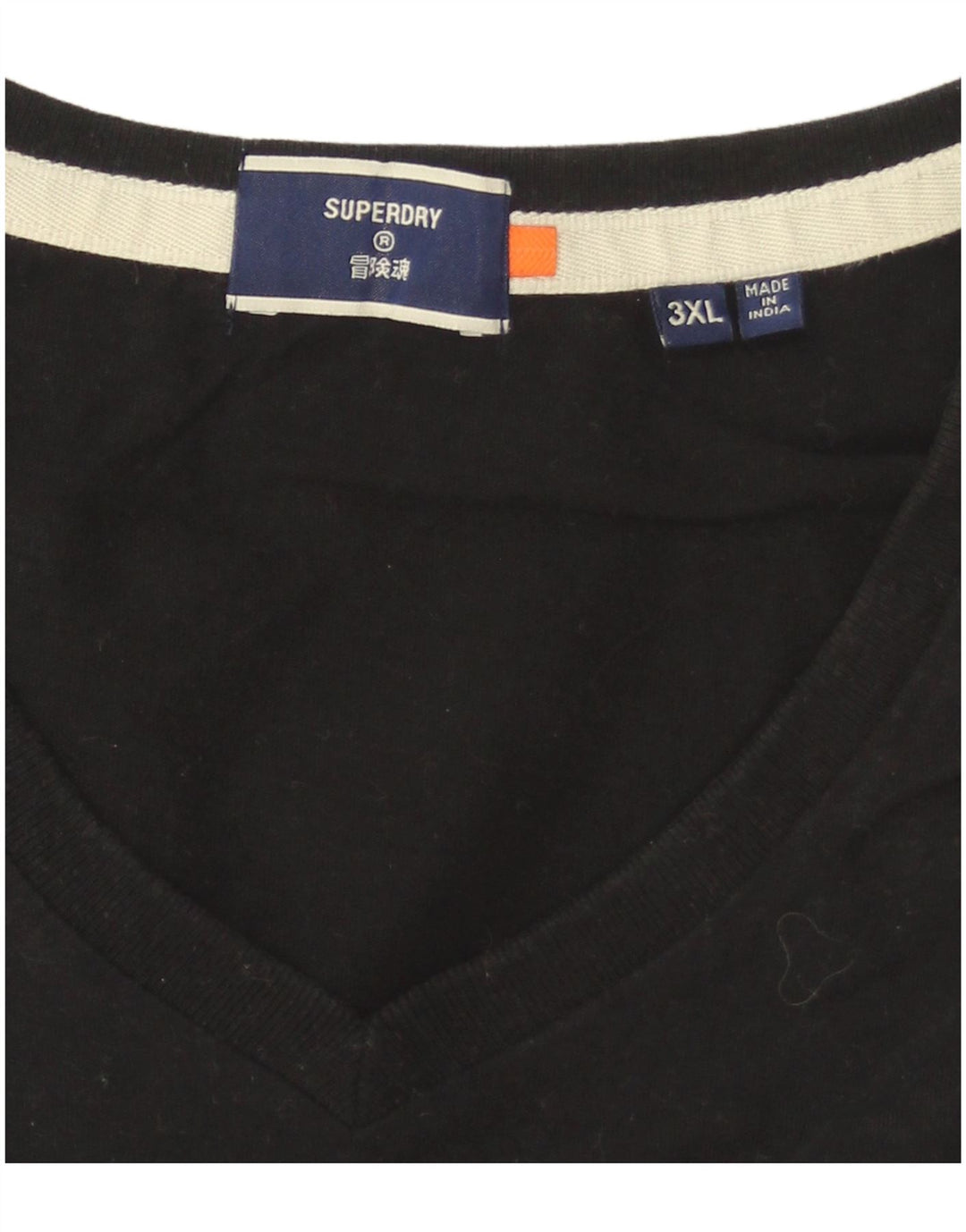 Superdry Herren T-Shirt Top 3XL Schwarz