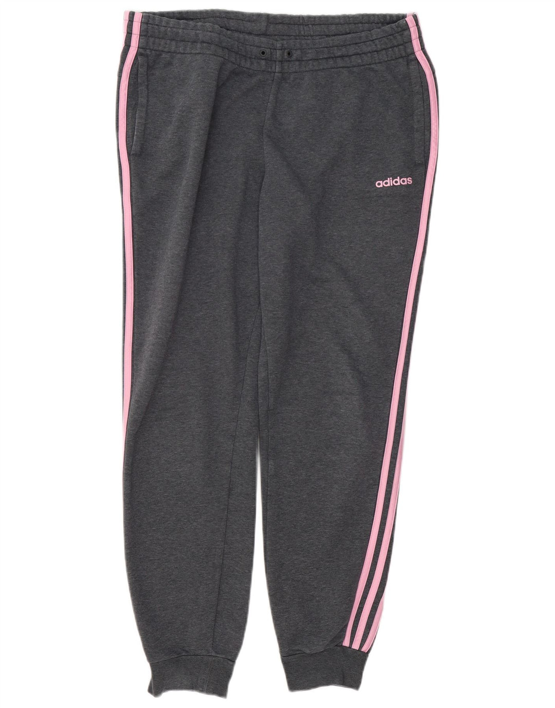 ADIDAS Damen Trainingshose Jogger UK 16/18 Large Grau meliert