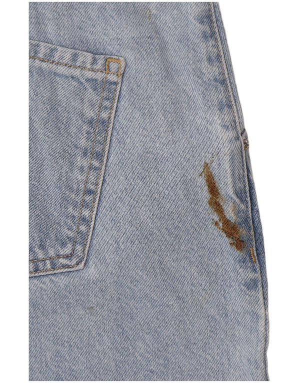 Zara Damen Balloon High Waist Jeans EU 36 XS W26 L27 Blaue Baumwolle