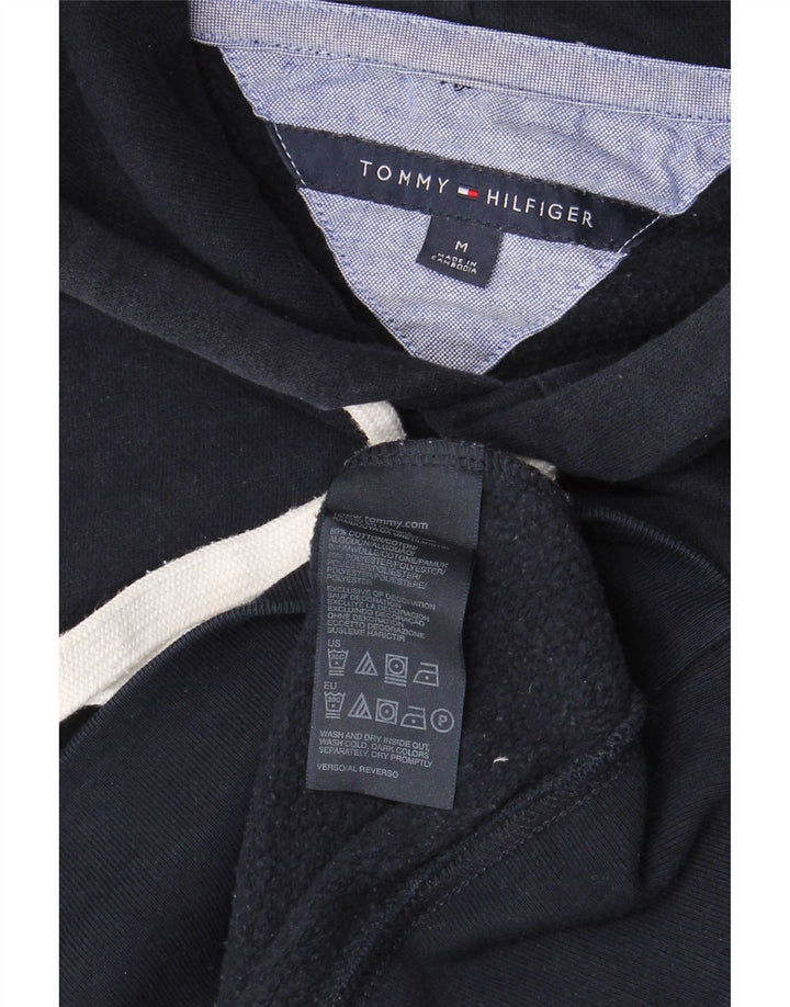 TOMMY HILFIGER Herren-Kapuzenpullover aus mittelblauer, marineblauer Baumwolle