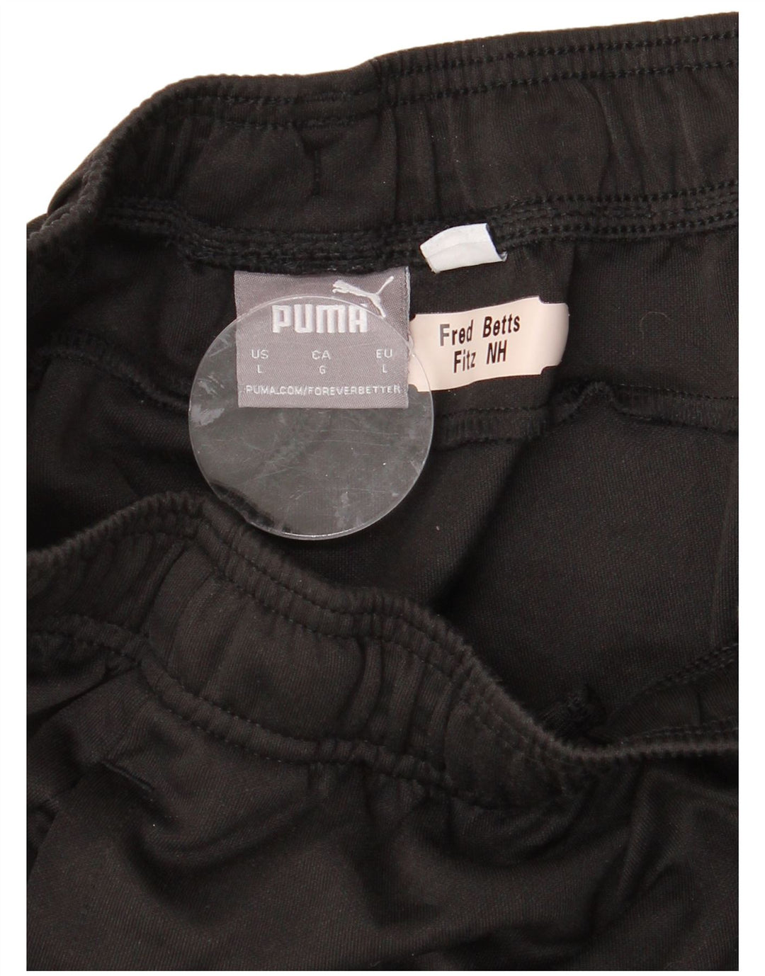 PUMA Herren-Trainingshose, groß, schwarzes Polyester