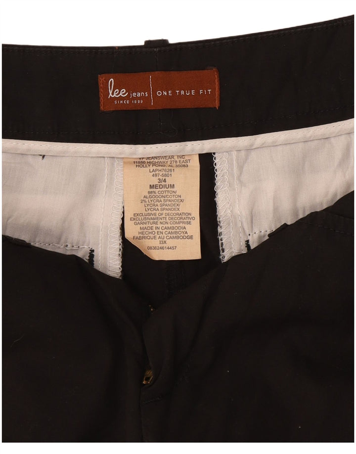 LEE Damen Freizeitshorts US 3 Small W27 Schwarze Baumwolle