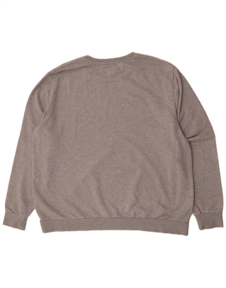 Hackett Herren-Sweatshirt mit klassischer Passform, Grafik, 3XL, graue Baumwolle