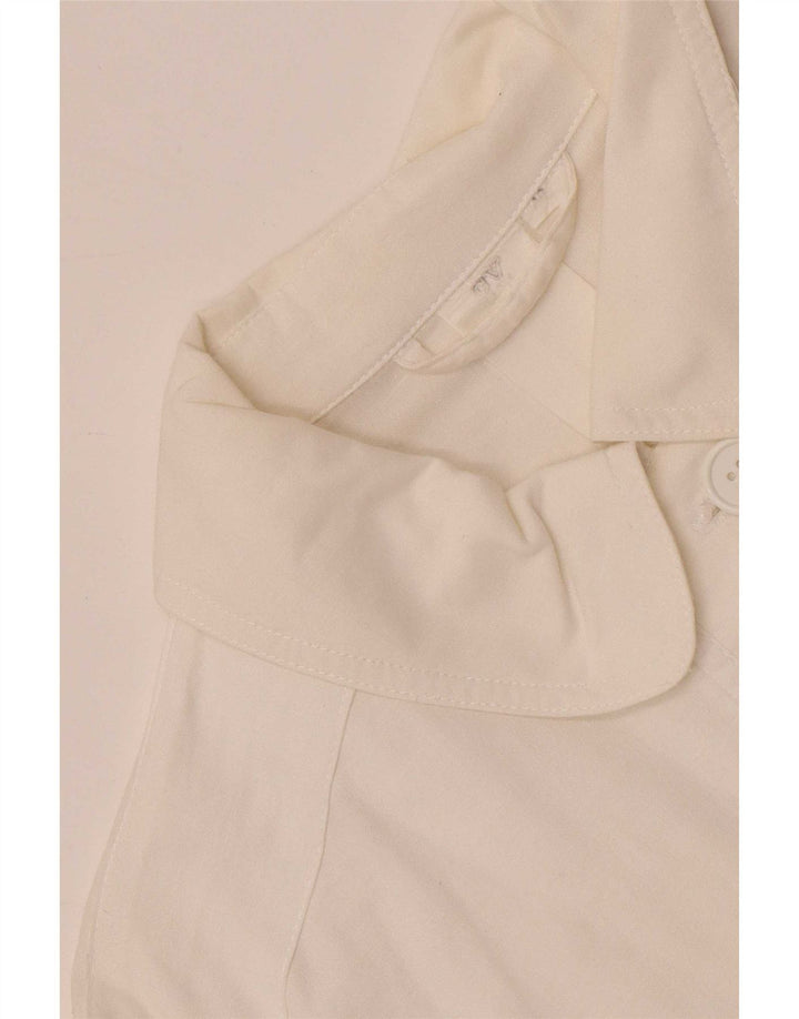 Vintage Damen Bomber Militärjacke EU 40 Mittelweiß