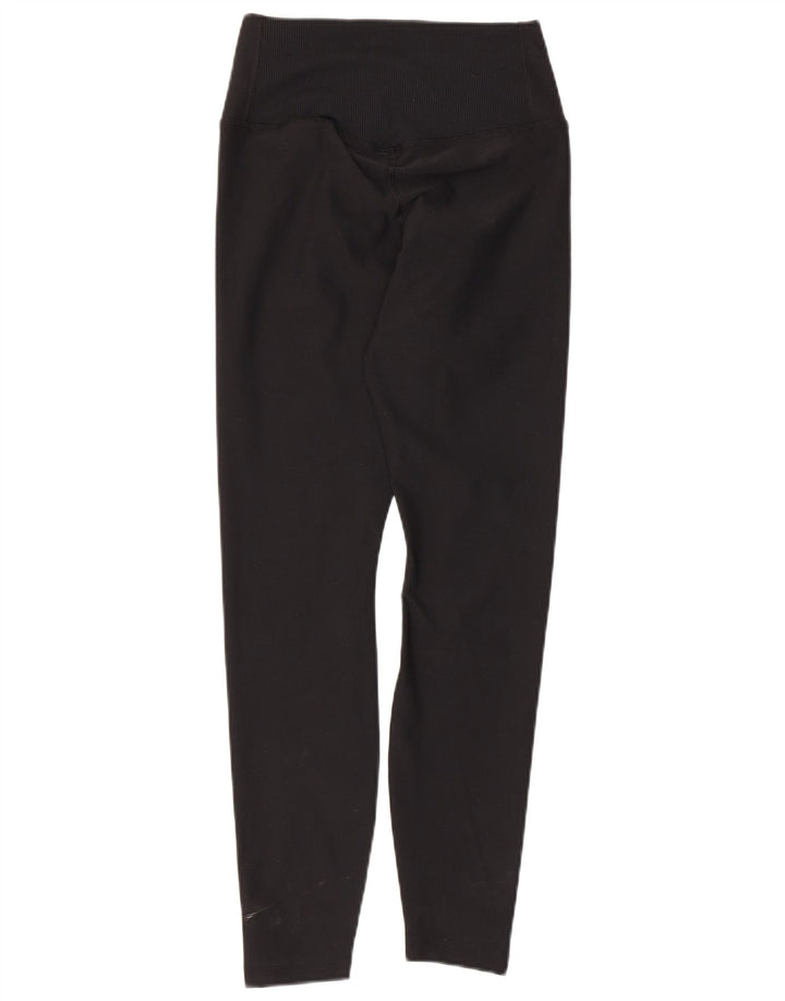 Nike Damen Dri Fit Leggings UK 8 Small Schwarz Polyester