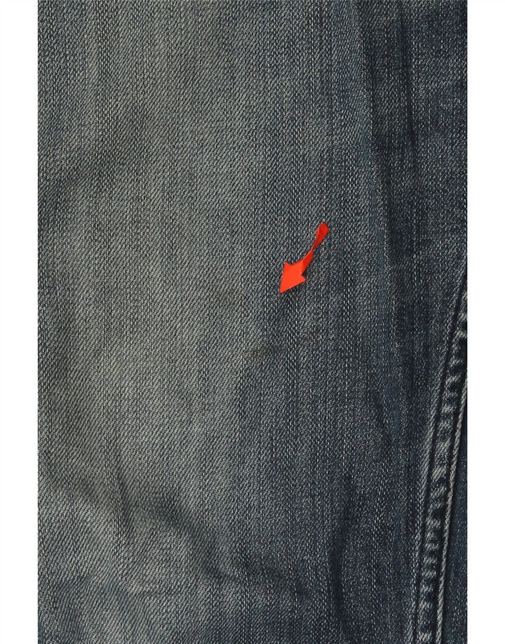 CALVIN KLEIN Herren Distressed Slim Jeans W32 L34 Blaue Baumwolle