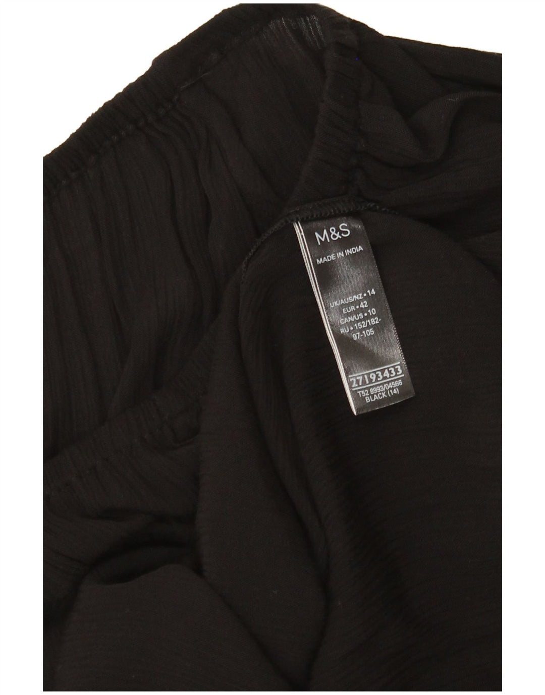 Marks & Spencer Damen Etuikleid UK 14 Large Schwarz Viskose