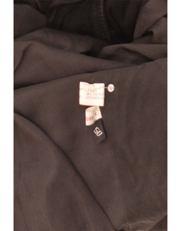 Vintage Herren Wildleder Bomberjacke IT 50 Large Schwarz