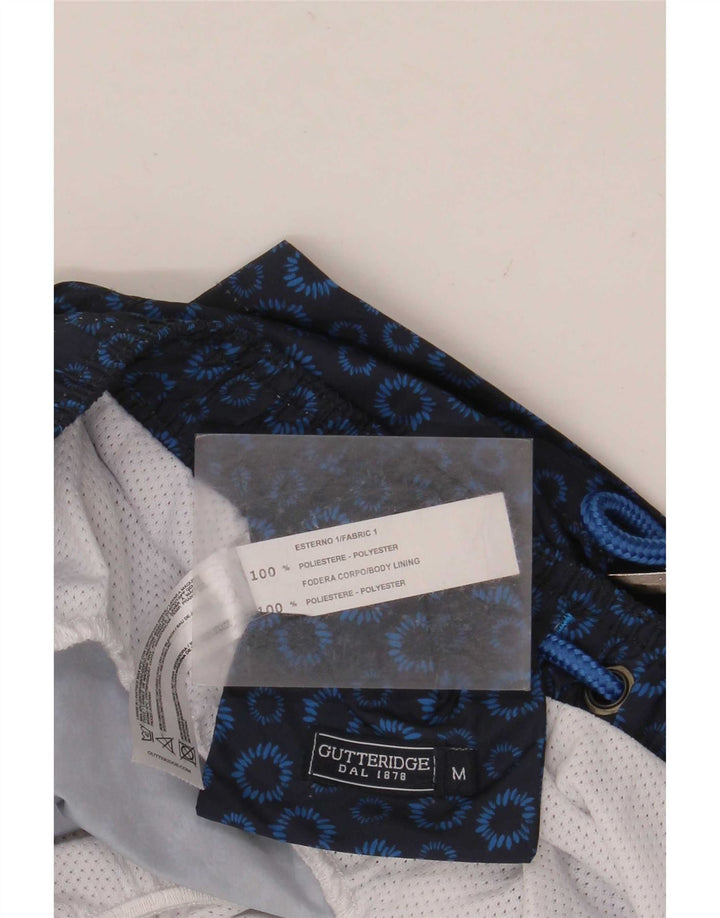 Gutteridge Herren-Badeshorts, mittelgroß, marineblau, geblümt, Polyester
