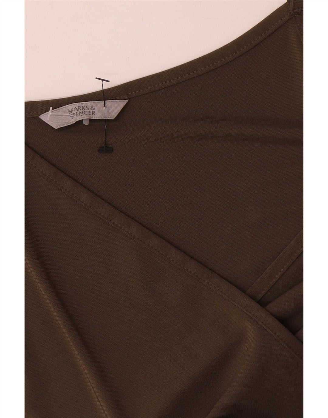 Marks & Spencer Damen Ärmelloses A-Linien-Kleid UK 12 Medium Khaki