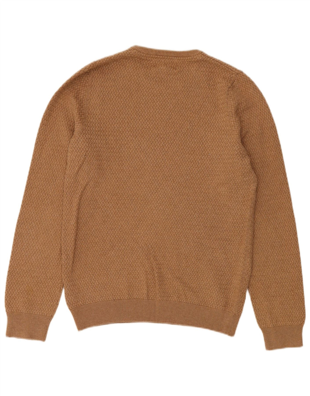 MARKS & SPENCER Herren-Pullover mit Rundhalsausschnitt, reguläre Passform, Größe S, Beige