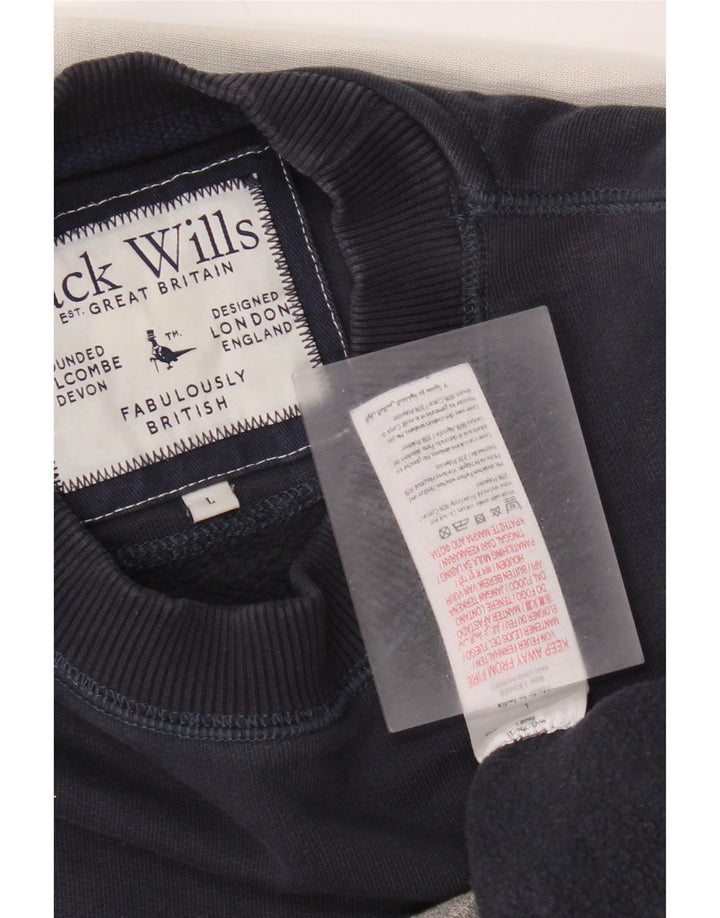 Jack Wills Herren Salcombe Sweatshirt, Pullover, groß, mehrfarbig, Farbblock