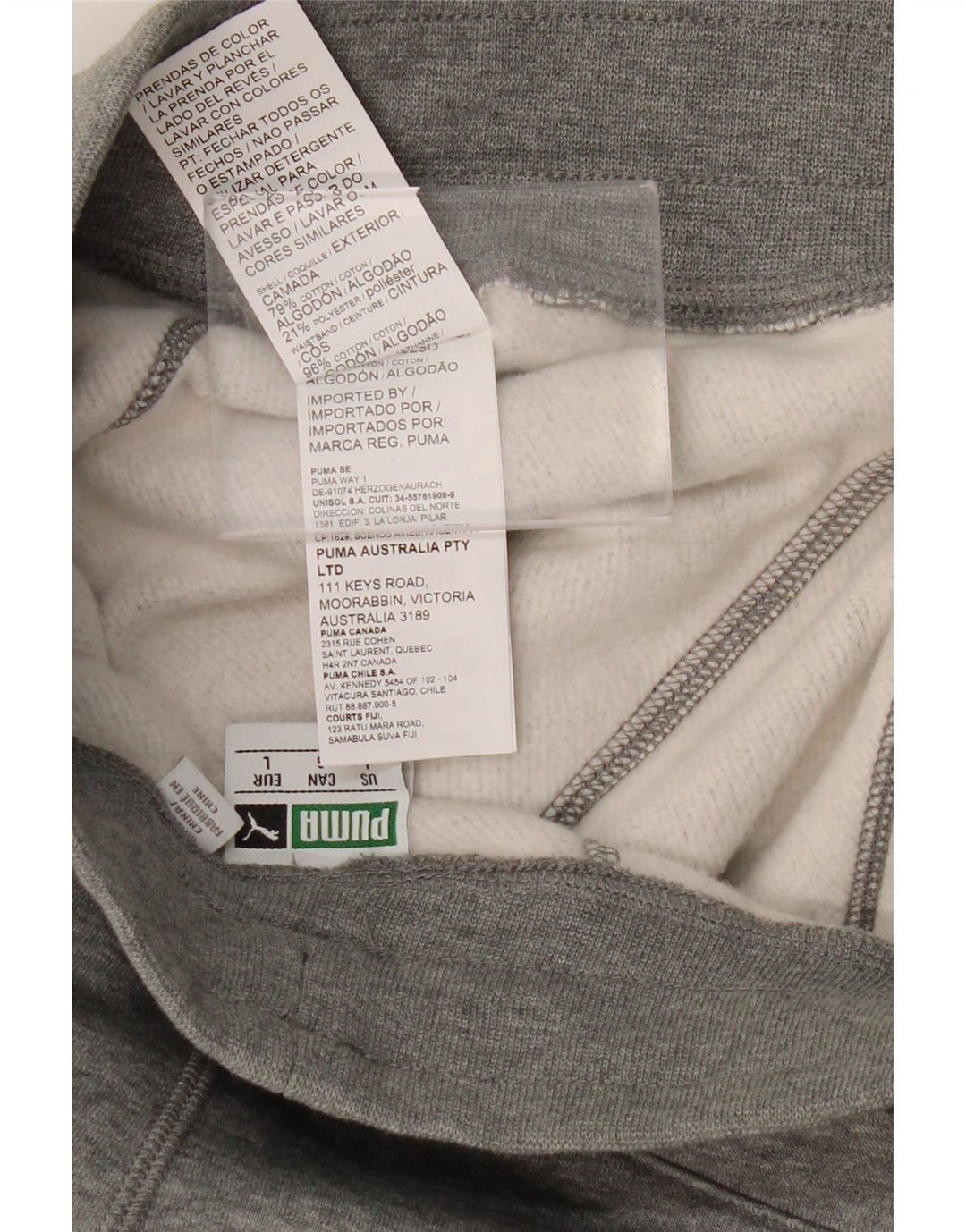 PUMA Herren Cargo-Trainingshose, groß, grau gefleckte Baumwolle