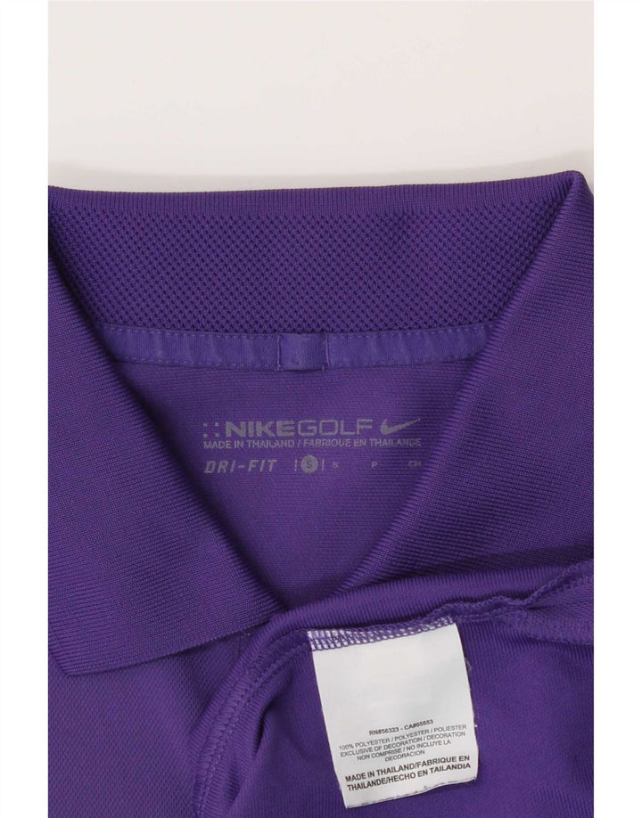 Nike Herren Dri Fit Poloshirt, Größe S, Lila, Polyester