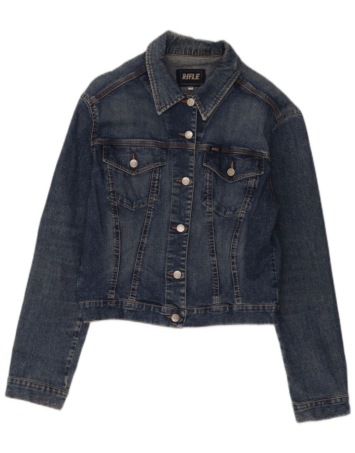 RIFLE Crop Jeansjacke für Mädchen, 15–16 Jahre, 2XL, blaue Baumwolle
